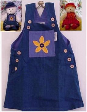 baby toddler dress blue