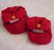 baby booties red